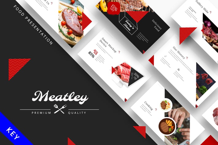 Meatley - Food Keynote Template