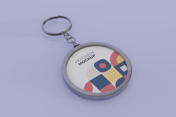 Mockup Keychain Round
