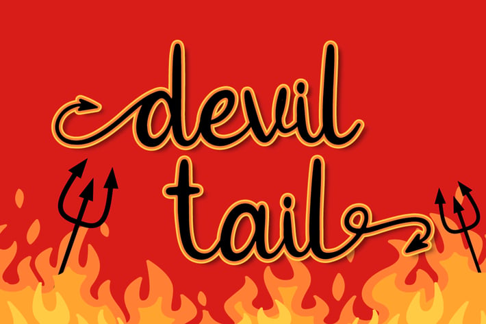 Devil Tail - Halloween Font