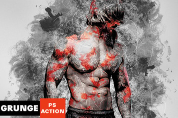 Wildness - Grunge Photoshop Action