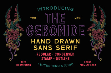 The Geronide - Hand Drawn Sans Serif