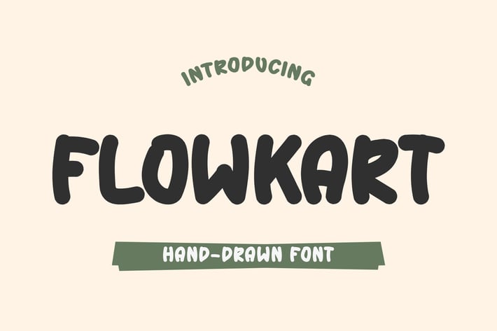 Flowkart - Handdrawn Font