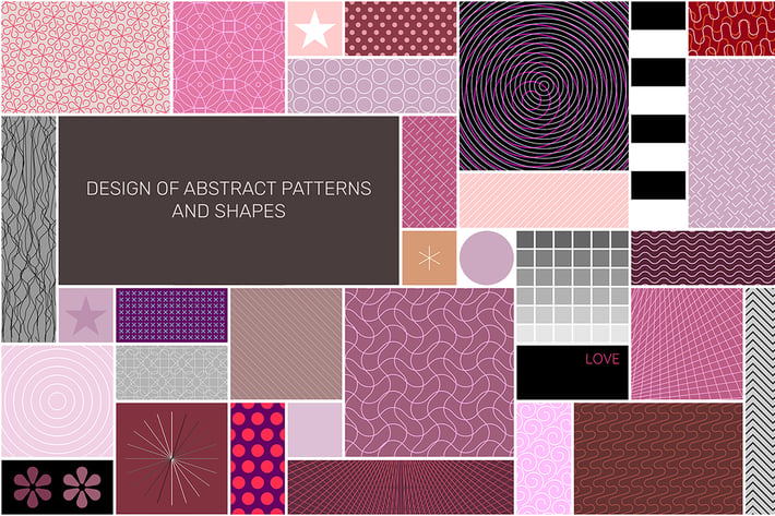 Abstract Patterns Seamless Design vector artwork