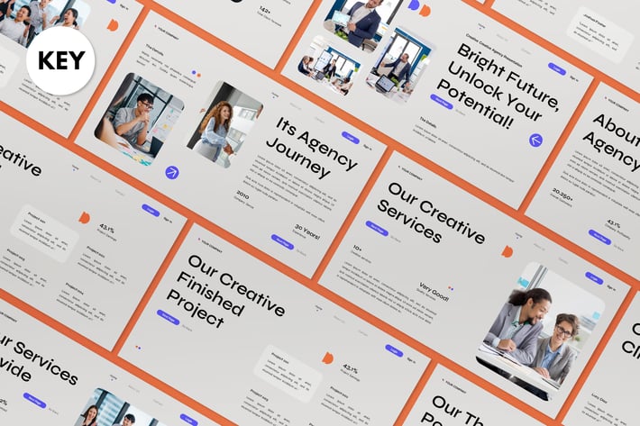 Blue Creative Strategy Business Plan Keynote