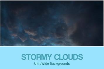 UltraWide Stormy Clouds Backgrounds
