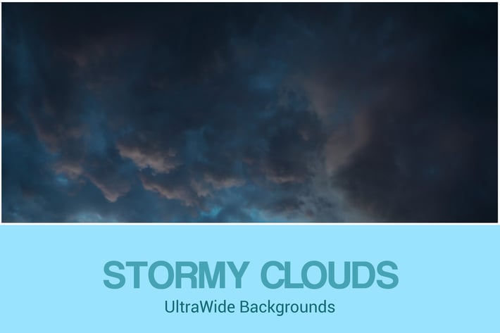 UltraWide Stormy Clouds Backgrounds