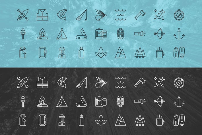 Outdoor Adventure Icons