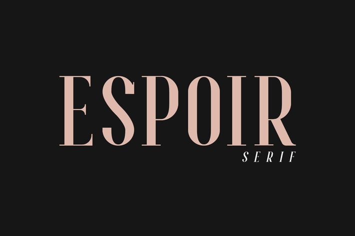 Espoir Serif - Font Family