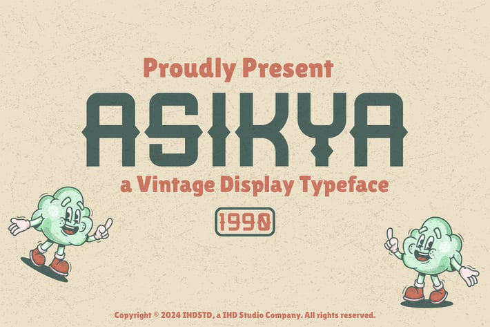 Asikya Vintage Display Typeface