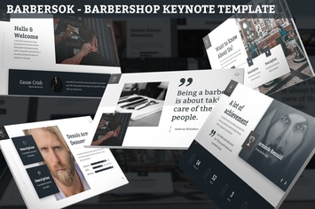 Barbersok - Barbershop Keynote Template