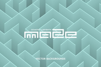 Isometric Maze Vector Backgrounds