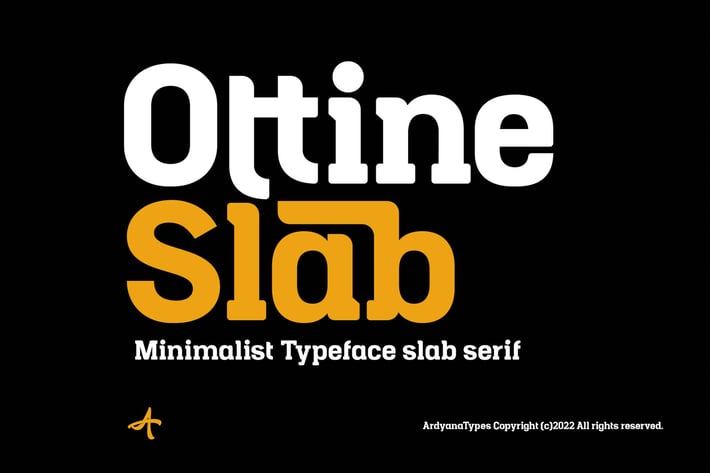 Ottine Slab Typeface