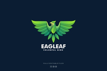 Eagle leaf Colorful Logo