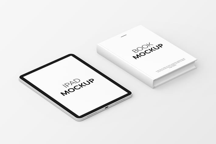 Book & iPad Mockup