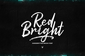 Red Bright - Brush Font