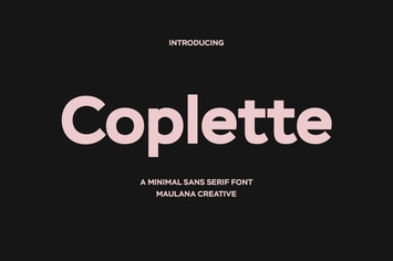 Coplette Minimal Sans Serif Font