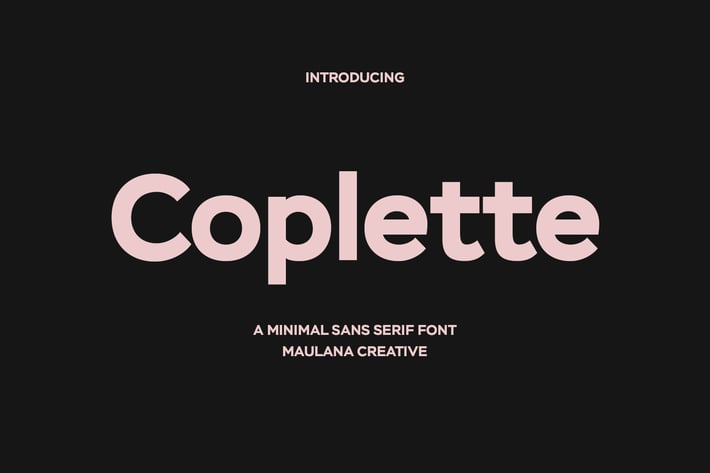 Coplette Minimal Sans Serif Font