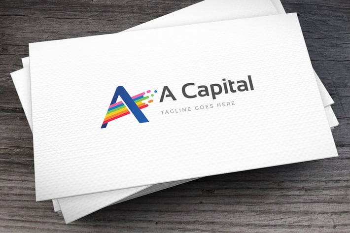 Active Colors Letter A Logo Template