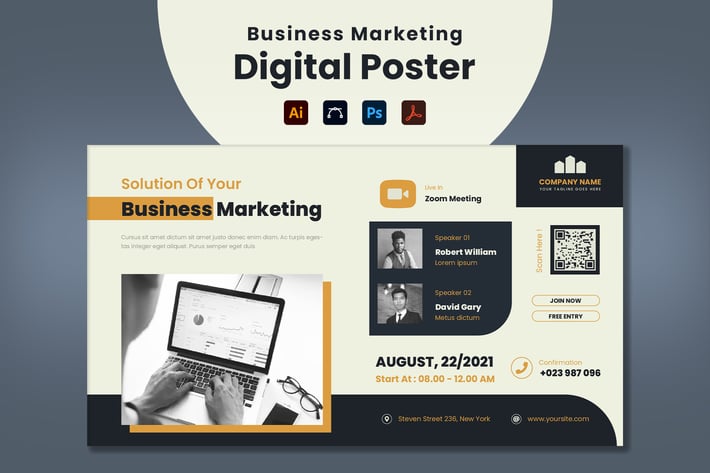 Business Marketing Digital Poster