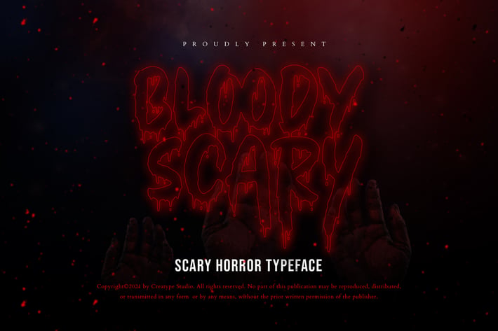 Bloody Scary Horror Halloween Font