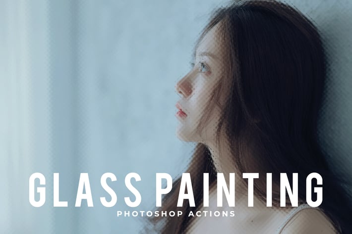  Glass Painting Photoshop Actions