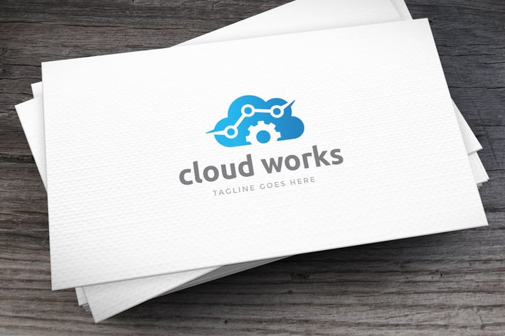 Cloud Works Logo Template