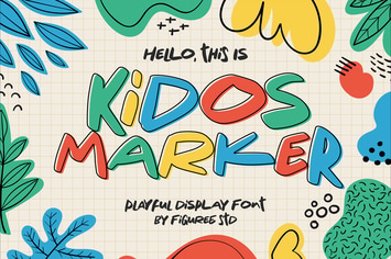 Kidos Marker - Playful Display Font