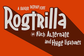 Rogtrilla - A Unique Display Font