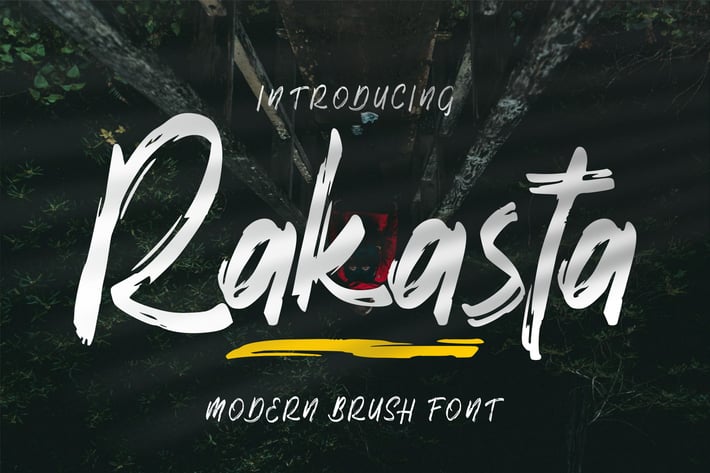 Rakasta | Modern Brush Font
