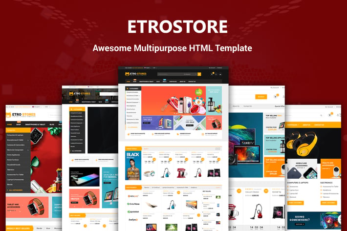 EtroStore - Responsive Multi-Purpose HTML Template