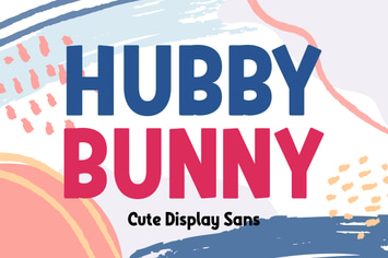 Hubby Bunny - Cute Display Sans