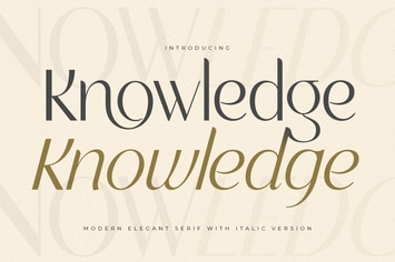 Knowledge - Modern Elegant Serif
