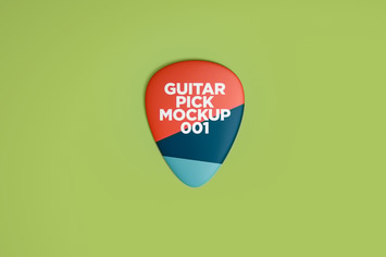 Guitar Pick Mockup 001