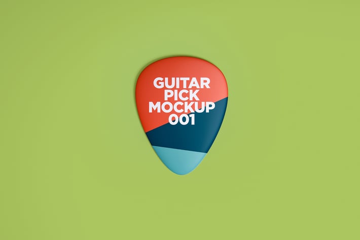 Guitar Pick Mockup 001