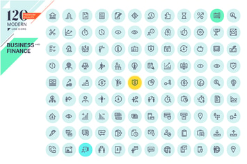 Business and Finance Line Icons