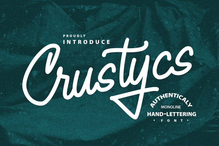 Crustycs | Monoline Hand-Lettering Font