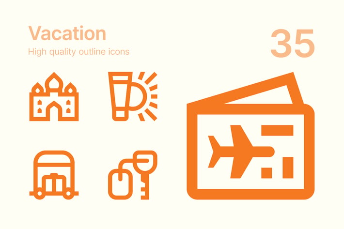 Vacation icons