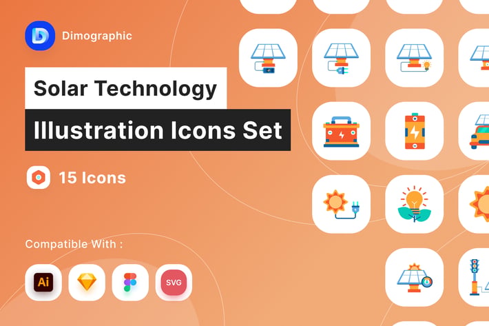 Solar Technology Icon Pack
