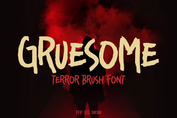 Gruesome - Horror Scary FOnt