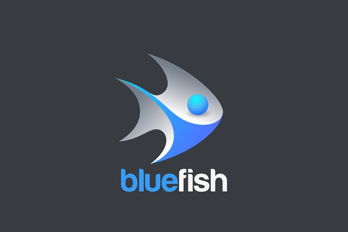 Fish Logo 3d Design vector