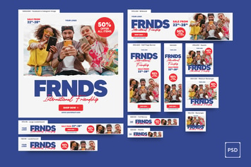 International Friendship Day Banners Ad
