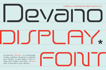 Devano – Futuristic Font