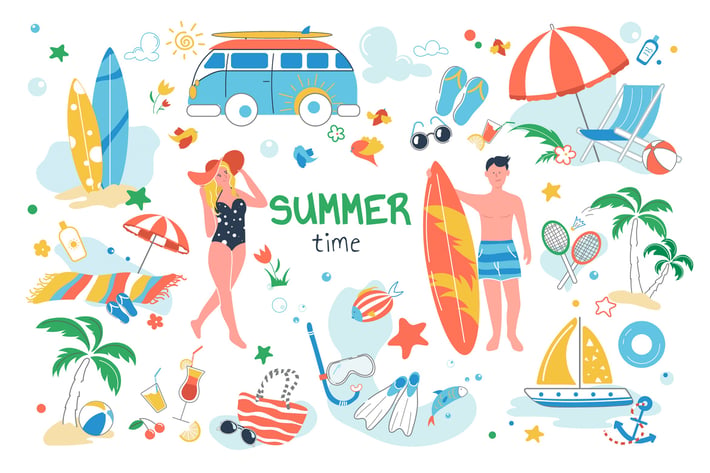 Summer Time Set Isolated Elements