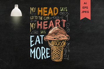 My Head Says go to Gym, my heart says eat more 