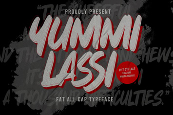 Yummi lassi - Playful Display Font