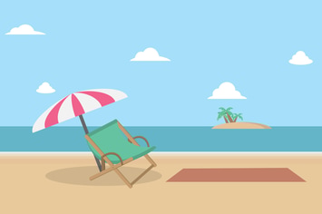 Summer Beach - Illustration Background