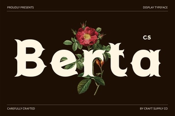 Berta – Tuscan Font