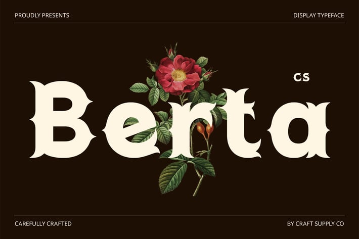 Berta – Tuscan Font