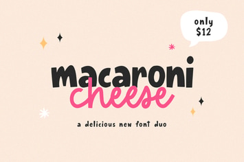 Macaroni Cheese Font Duo