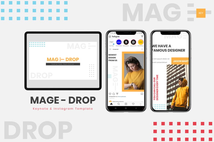 MAGE DROP - Keynote & Instagram Template